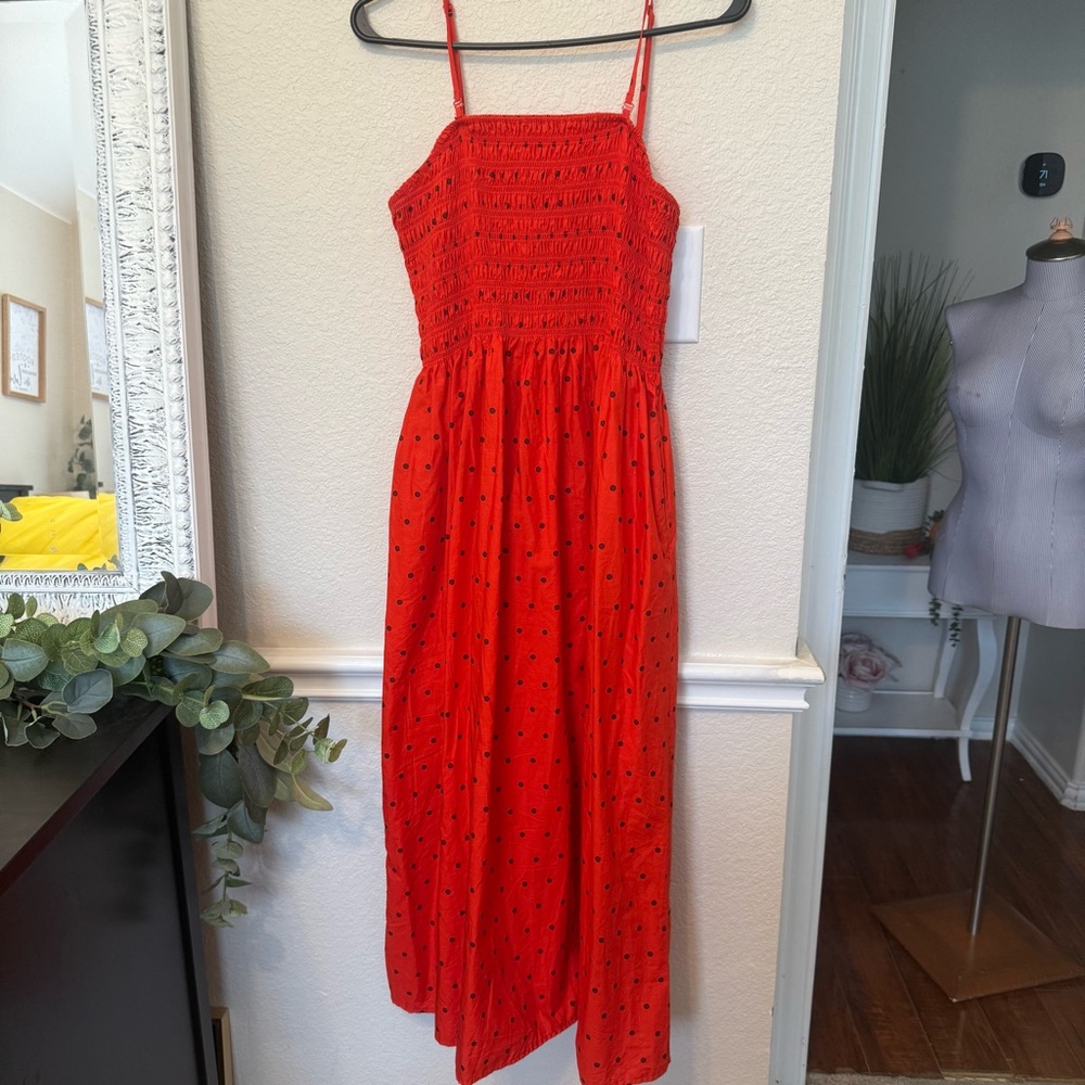 Red and black polka dot universal threads sleeveless medium - Picture 13 of 14